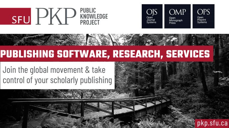 pkp  service with - "software, research, services: take control of your publishing"