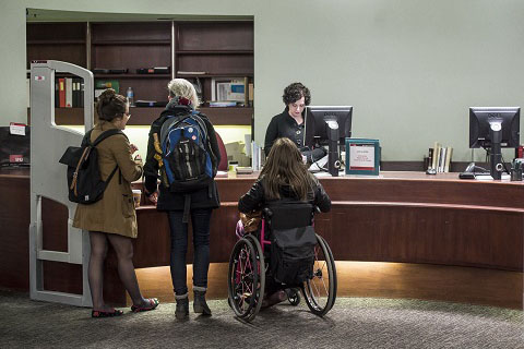 Belzberg Library  service desk