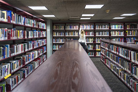 Belzberg Library stacks 