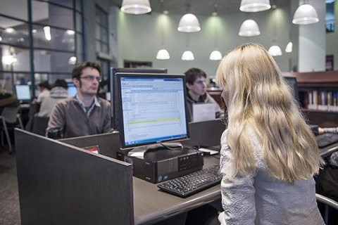 Belzberg Library computer stations