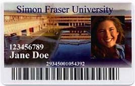 SFU student card