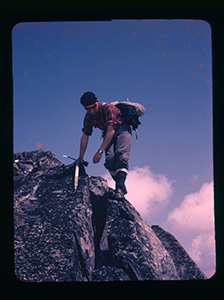 Paddy Sherman on Craggy Peak