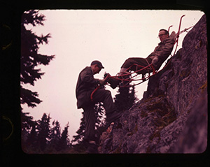 Rescue practice Mount Seymour