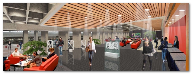 Artist's conception of new third floor