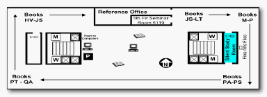 Location of 5th floor silent study room