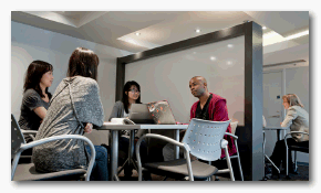 Students in Student Learning Commons