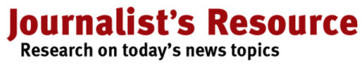 Logo: "Journalist's Resource: Research on today's news topics