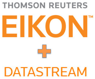 Image with words: Thomson Reuters Eikon + Datastream