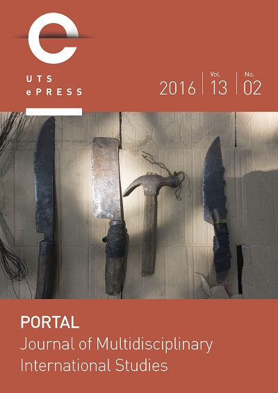 Cover of journal: Portal: Journal of Multidisciplinary International Studies