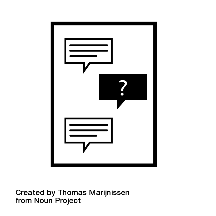 basic image of a survey or interview questionnaire