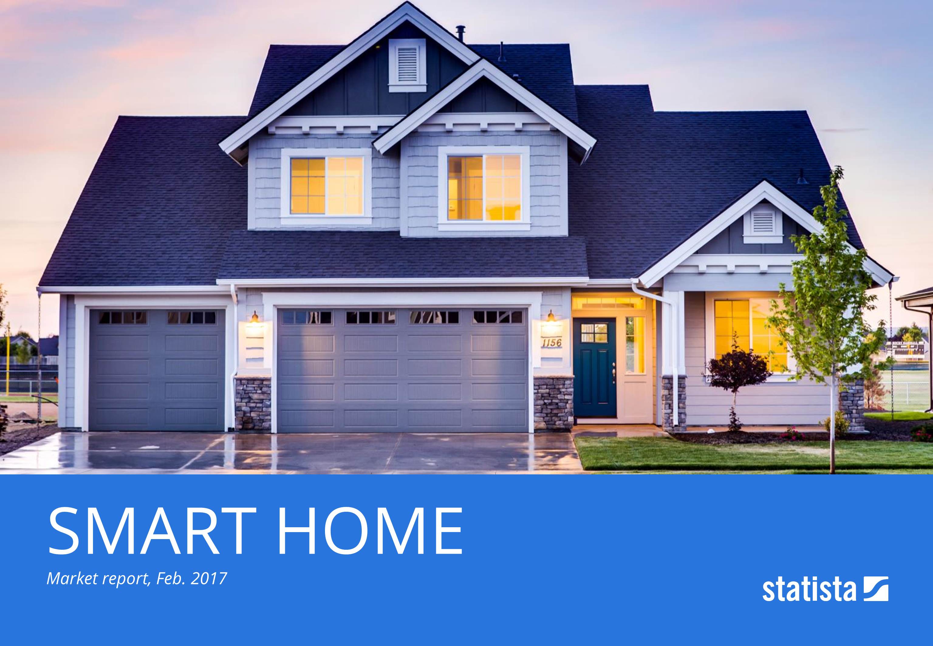 Image of the cover of Statista's "Smart Homes" Digital Outlook report.