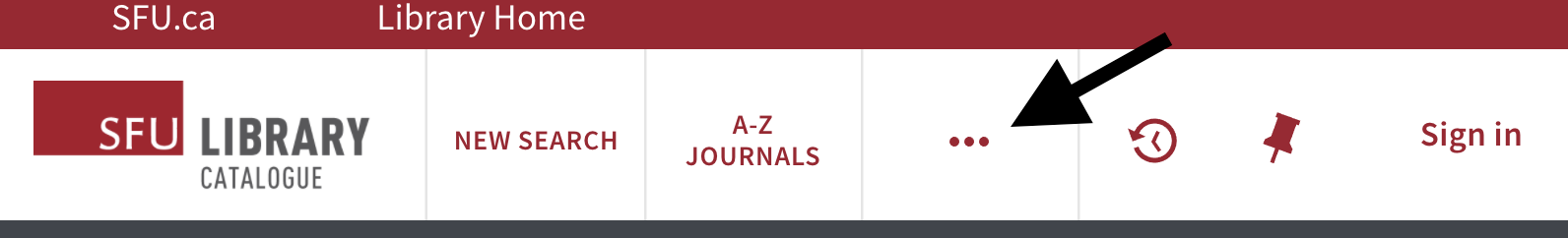 Find browse search from the ellipse option on small screen sizes or mobile screens