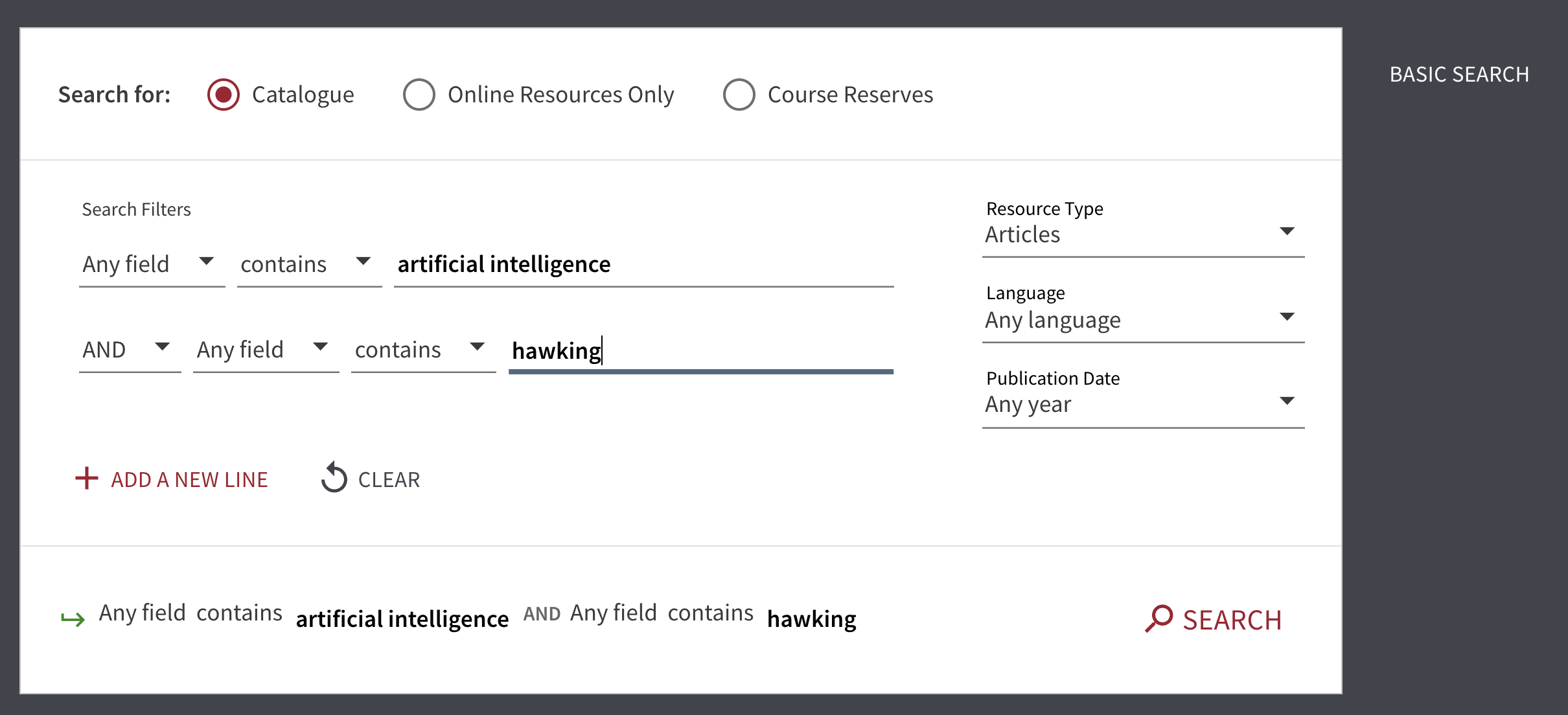 advanced search for artificial intelligence articles and hawking