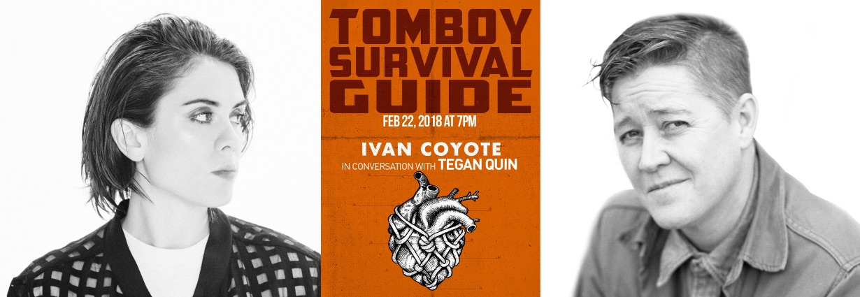 Images of Tegan Quin and Ivan Coyote