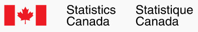 Statistics Canada logo: Canadian flag image and the name of the organization in both English and French.