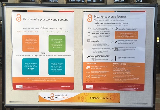posters featuring benefits of open access