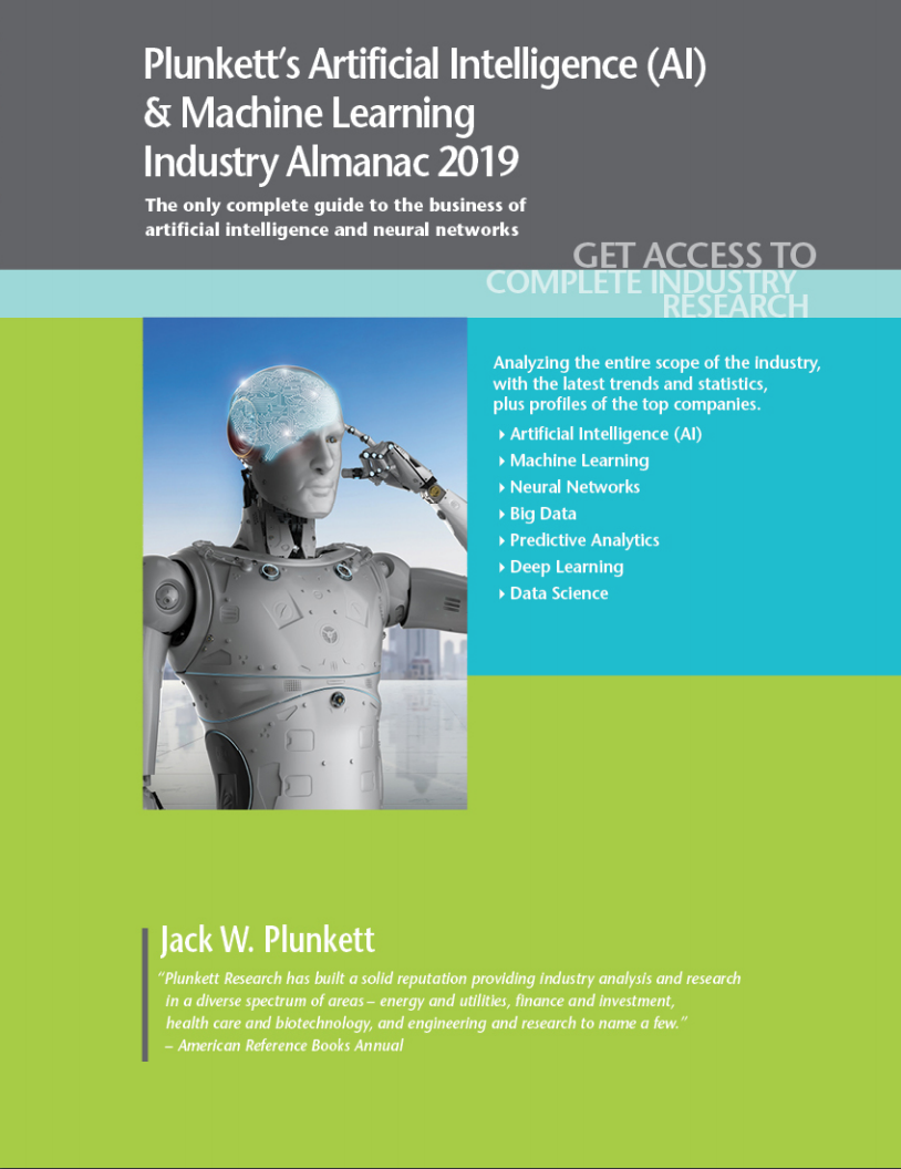 Cover of Plunkett's Artificial Intelligence & Machine Learning volume. Links to fulltext.