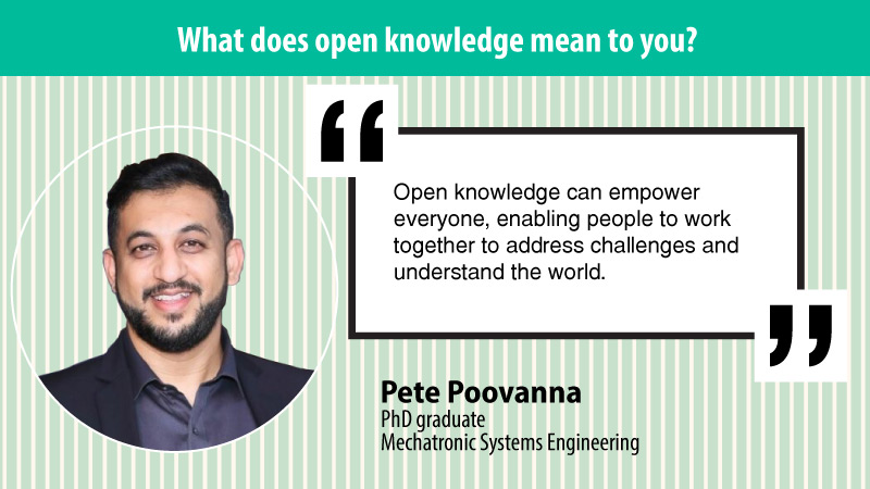 “Open knowledge can empower everyone, enabling people to work together to address challenges and understand the world.”