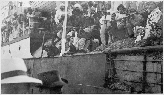 Indians aboard the Komagatamaru [sic], 1914