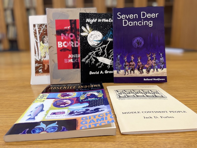 Front covers of poetry books by Algonkian authors