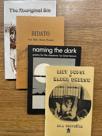 Front covers of poetry books by Great Plains authors
