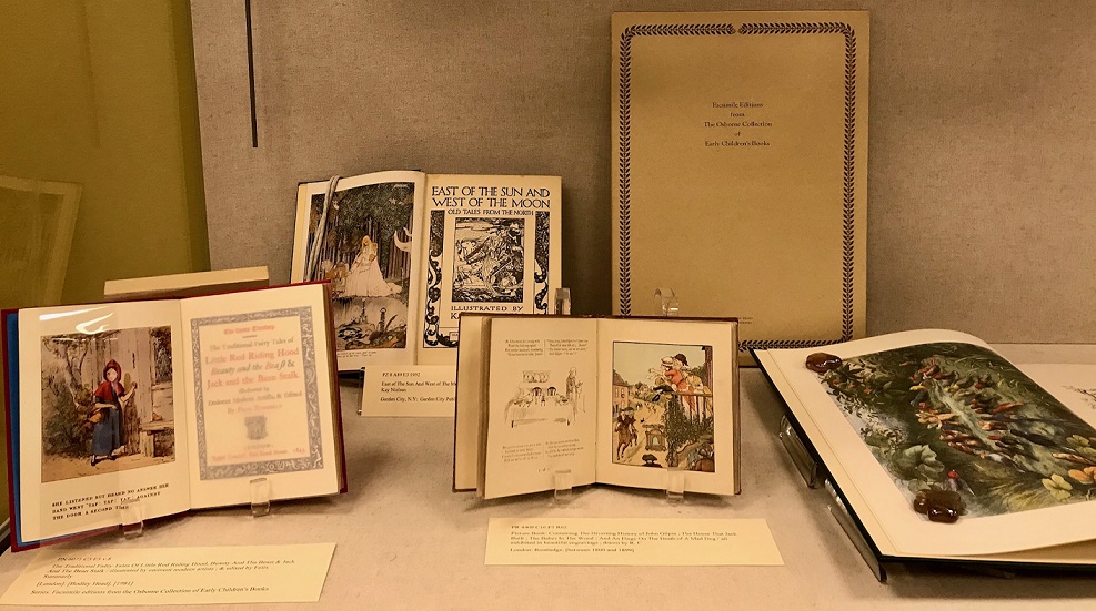 photo of illustrated books exhibit