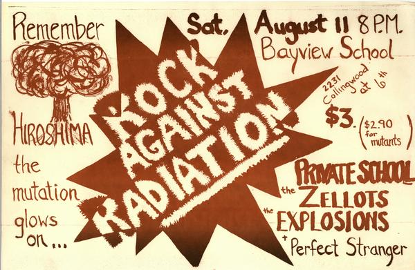 Vancouver Punk Rock Collection - Rock Against Radiation poster