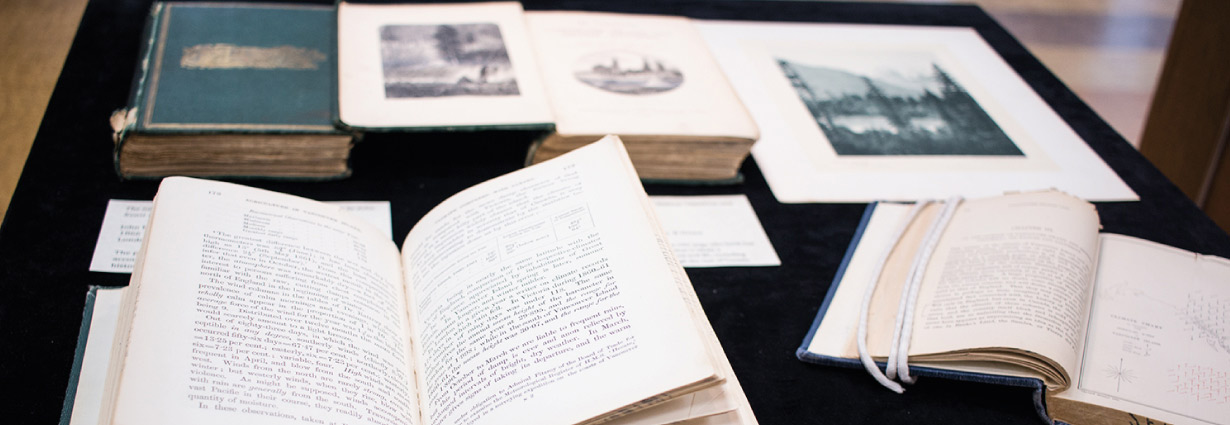 Canada 150 first editions exhibit panel