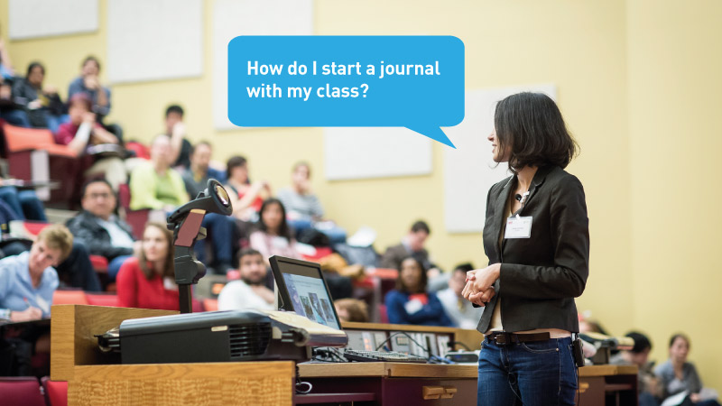 How do I start a journal with my class?