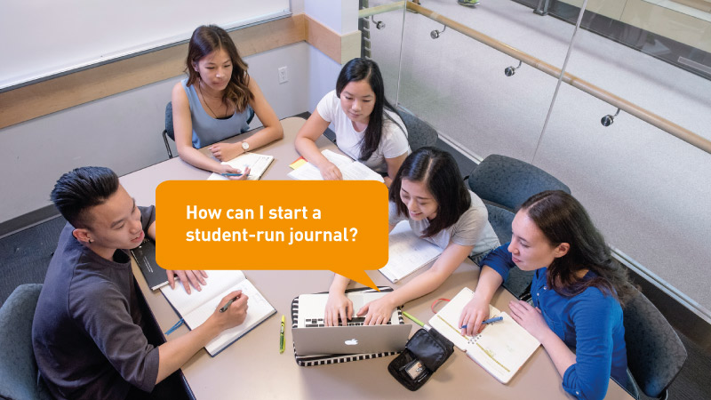 How can I start a student-run journal?