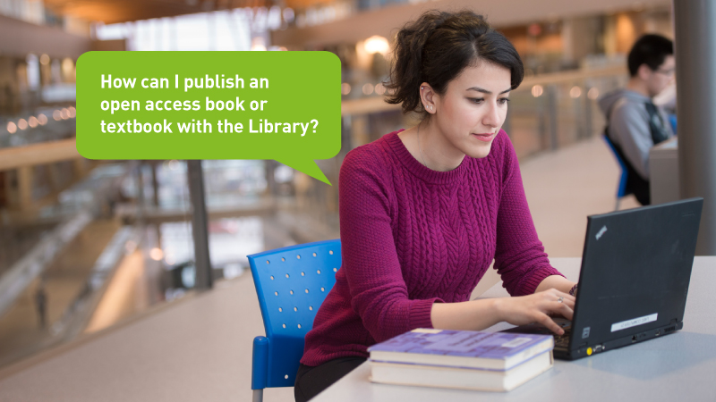 How can I publish an open access book or textbook with the Library?