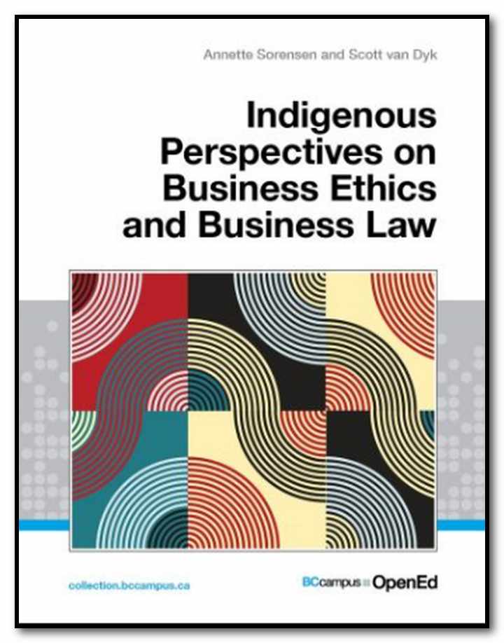 Cover image of the ebook:  Indigenous perspectives on business ethics and business law in British Columbia