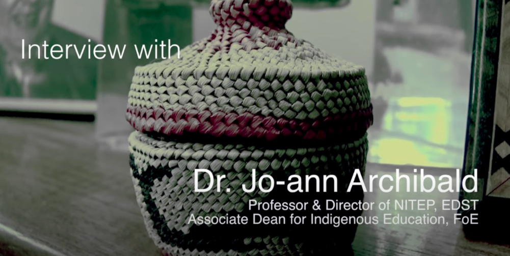 Interview with Dr Jo-ann Archibald (YouTube video)