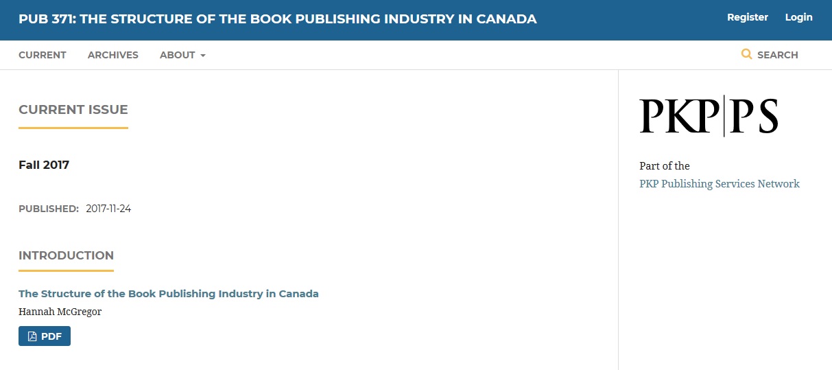 PUB 371 journal homepage