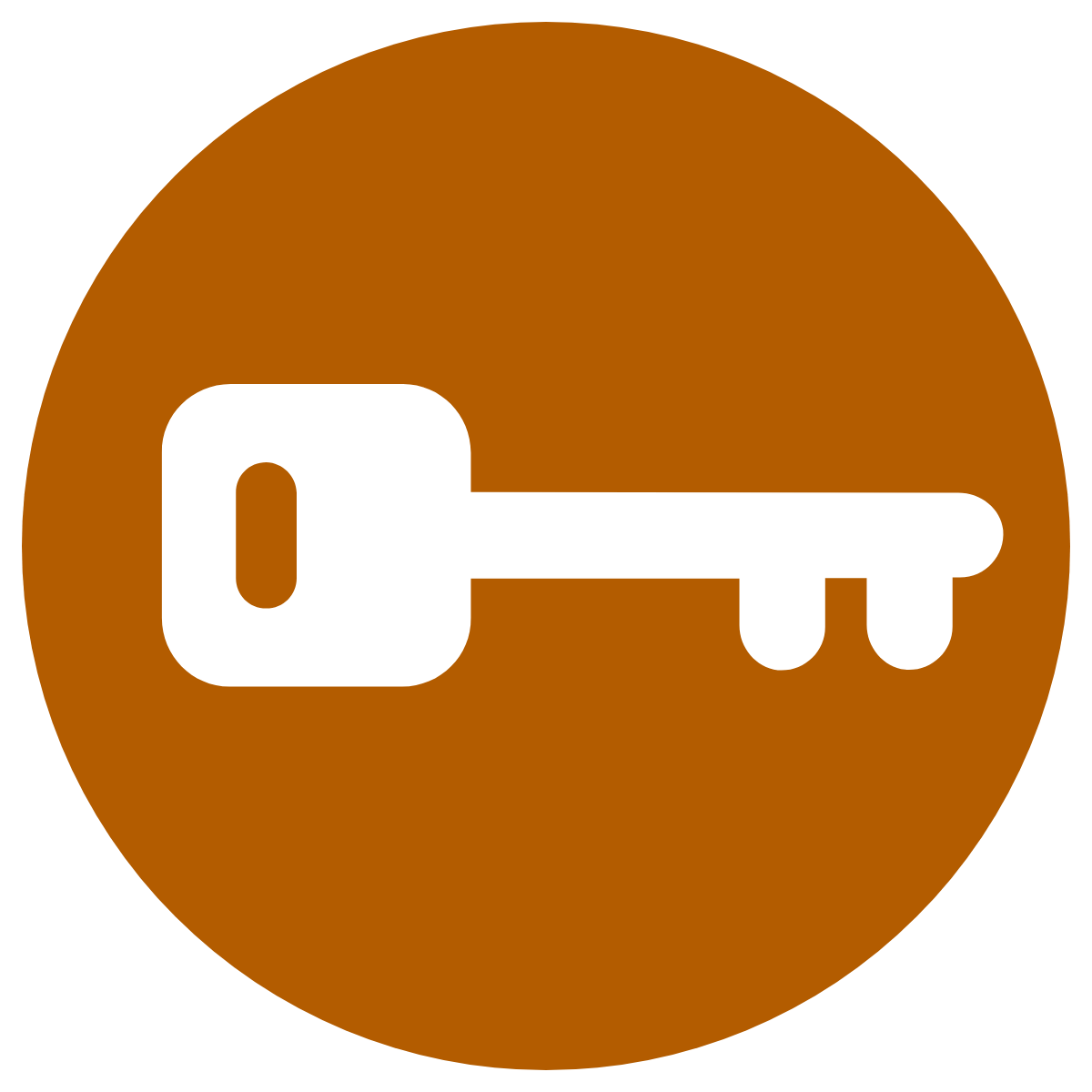 Drawing of a key.