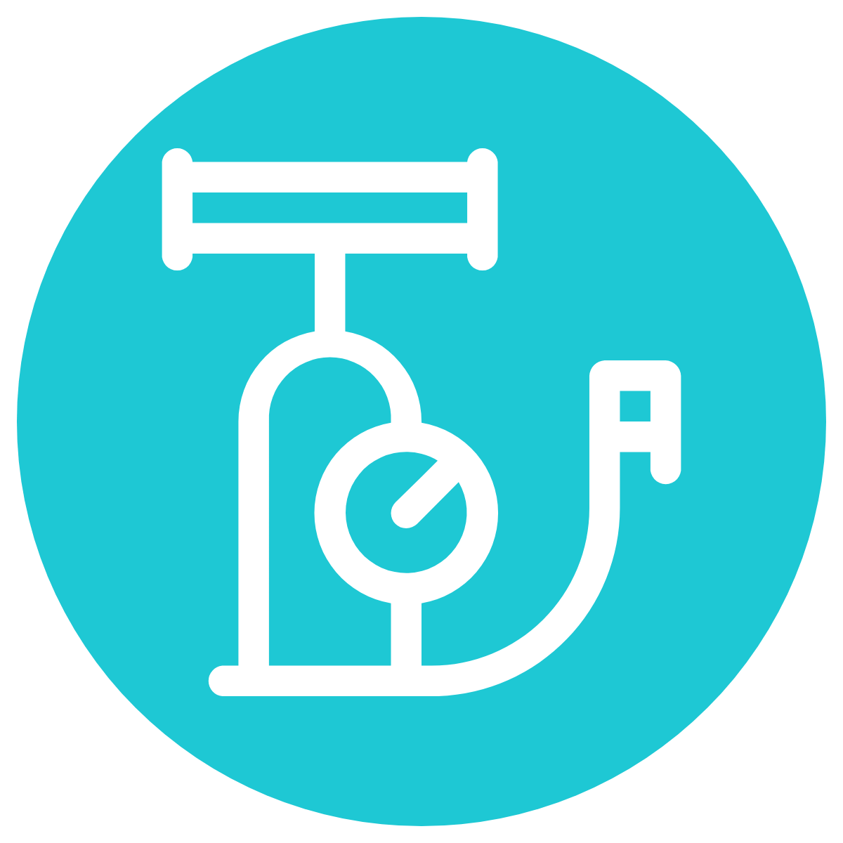 simple line drawing of basic pump