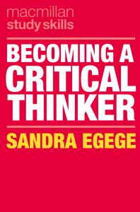 Cover image of ebook: "Becoming a critical thinker"