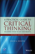 Cover image of ebook: "A practical guide to critical thinking: deciding what to do and believe"