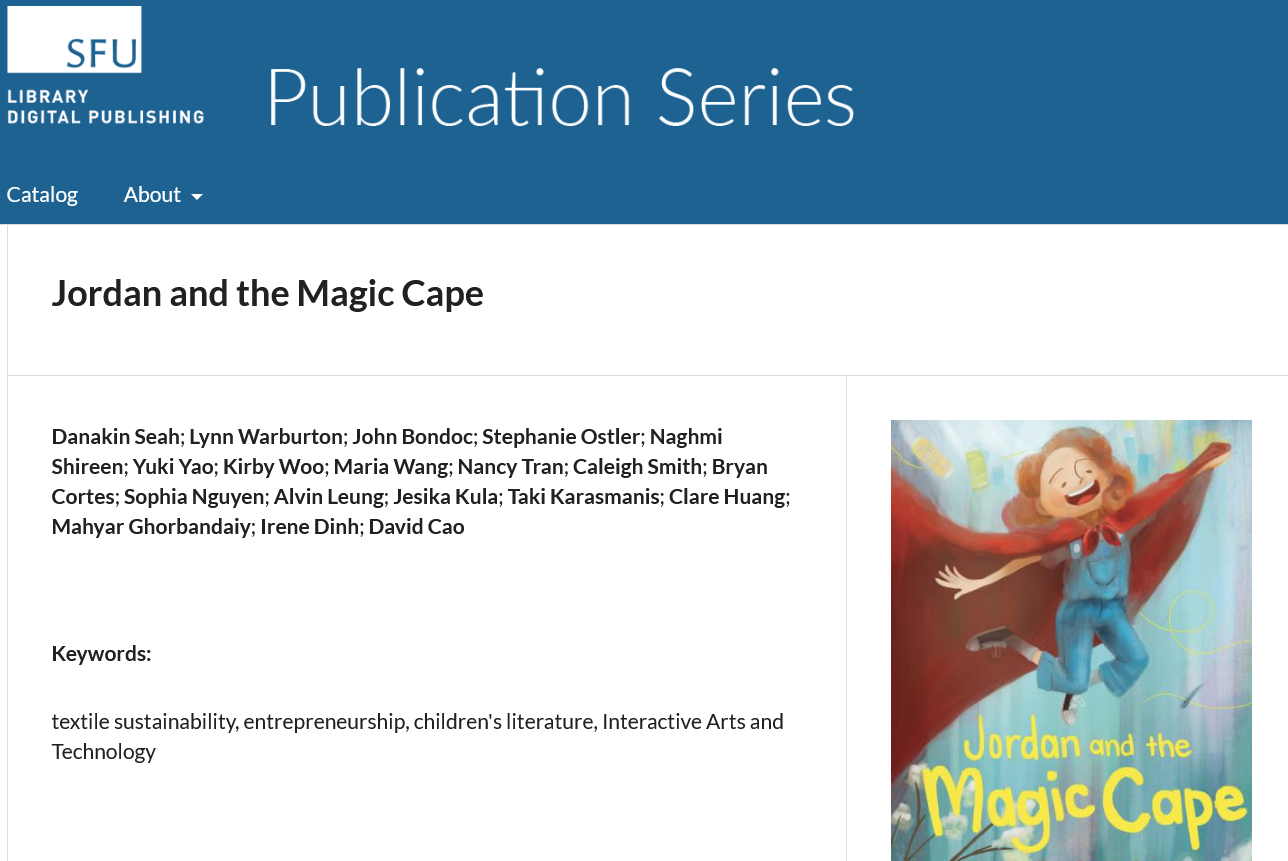 Homepage of Jordan and the Magic Cape