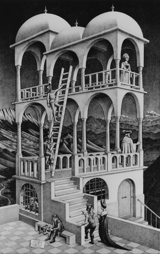 Image of Escher's Belvedere graphic