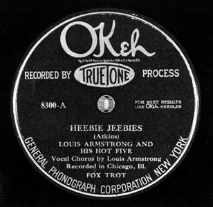 Image of the LP Heebie Jeebies by Louis Armstrong and His Hot Five