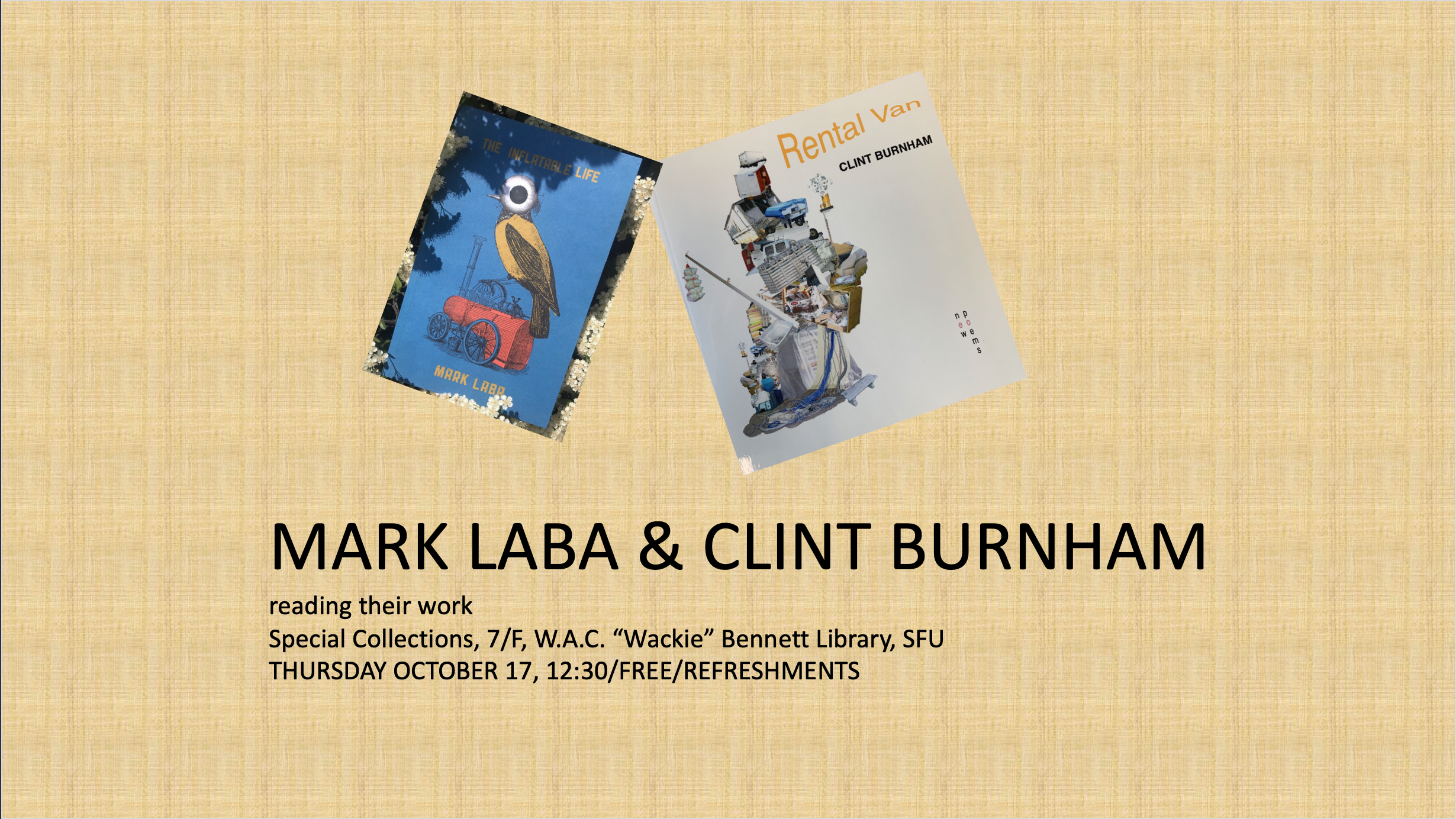 Mark Laba Clint Burnham Event Poster