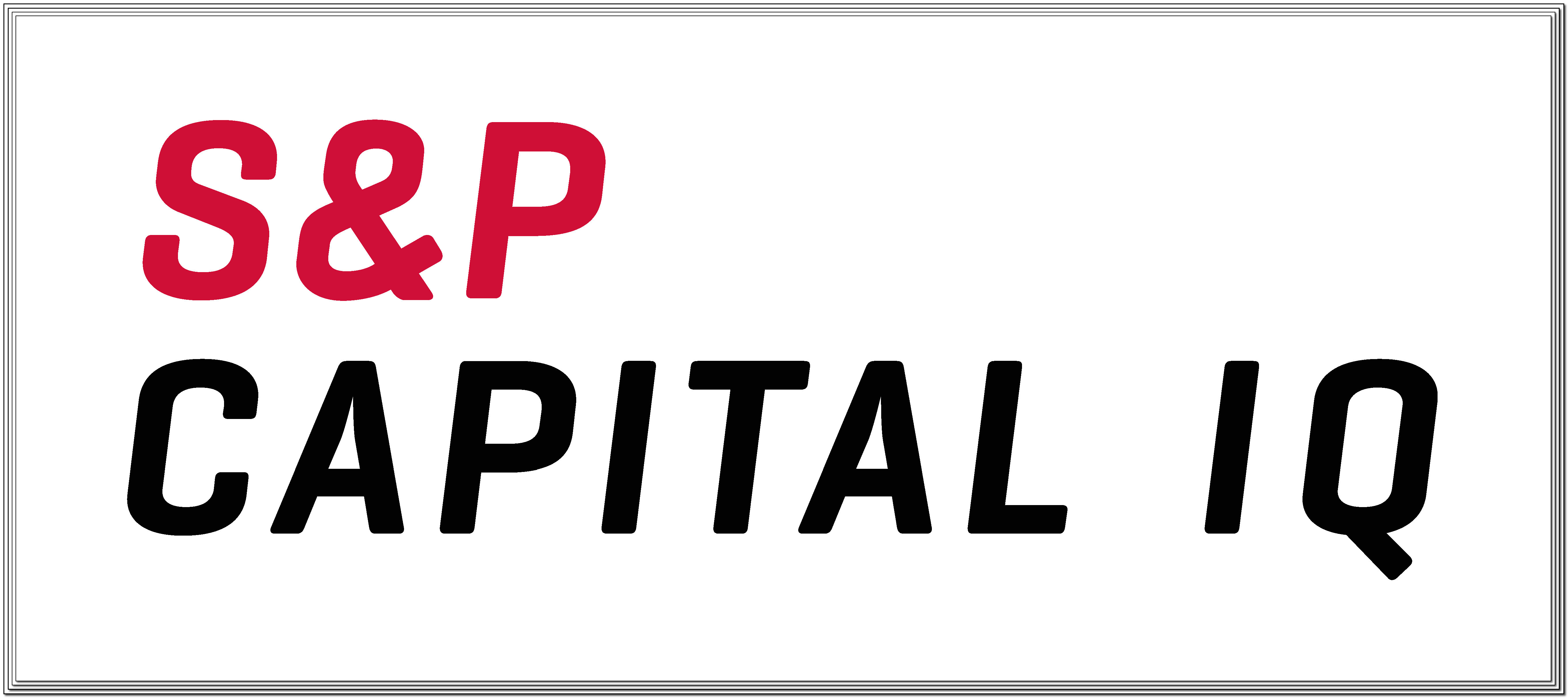 Screen capture of the S&P Capital IQ logo