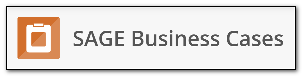 screen capture of the small version of the logo for SAGE Business Cases