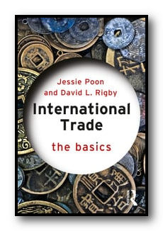 Screen capture of the cover of a book: "International Trade: The Basics"