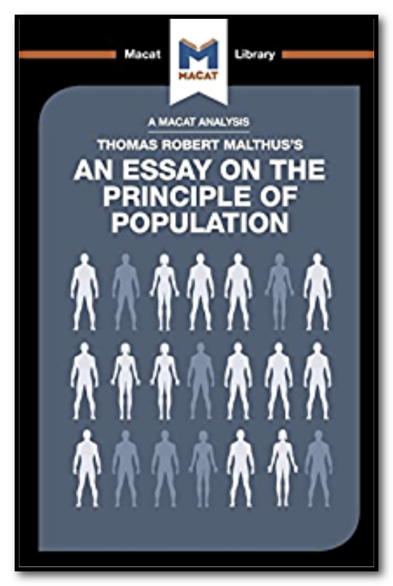 Screen capture of an ebook from the Macat Library about Malthus' "An Essay on the Principle of Population"