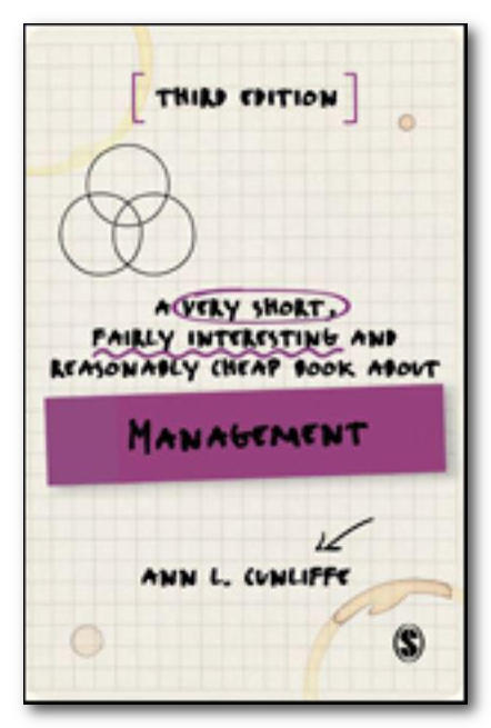 Screen capture of the cover of the book titled: "Very short, fairly interesting, and reasonably cheap book about Management"