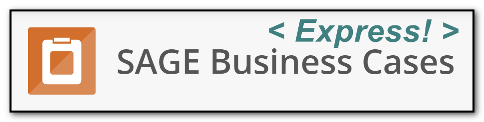 Logo of SAGE Business Cases - edited to include the word "Express"