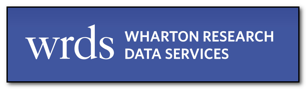 Screen capture of the logo of the WRDS database