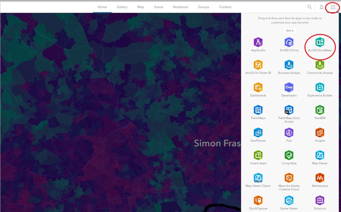 storymaps login